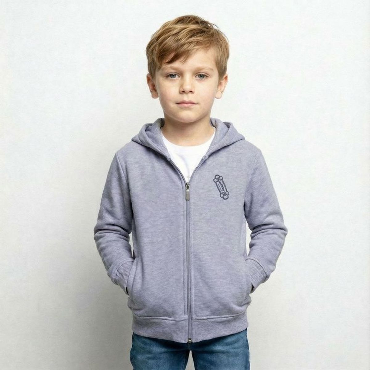 YAMP - Saco Con capucha para Niño con Logo de Algodón Yamp