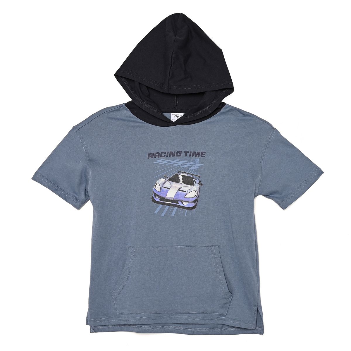 YAMP - Camiseta para Niño con Estampado Con capucha Manga corta de Algodón Yamp