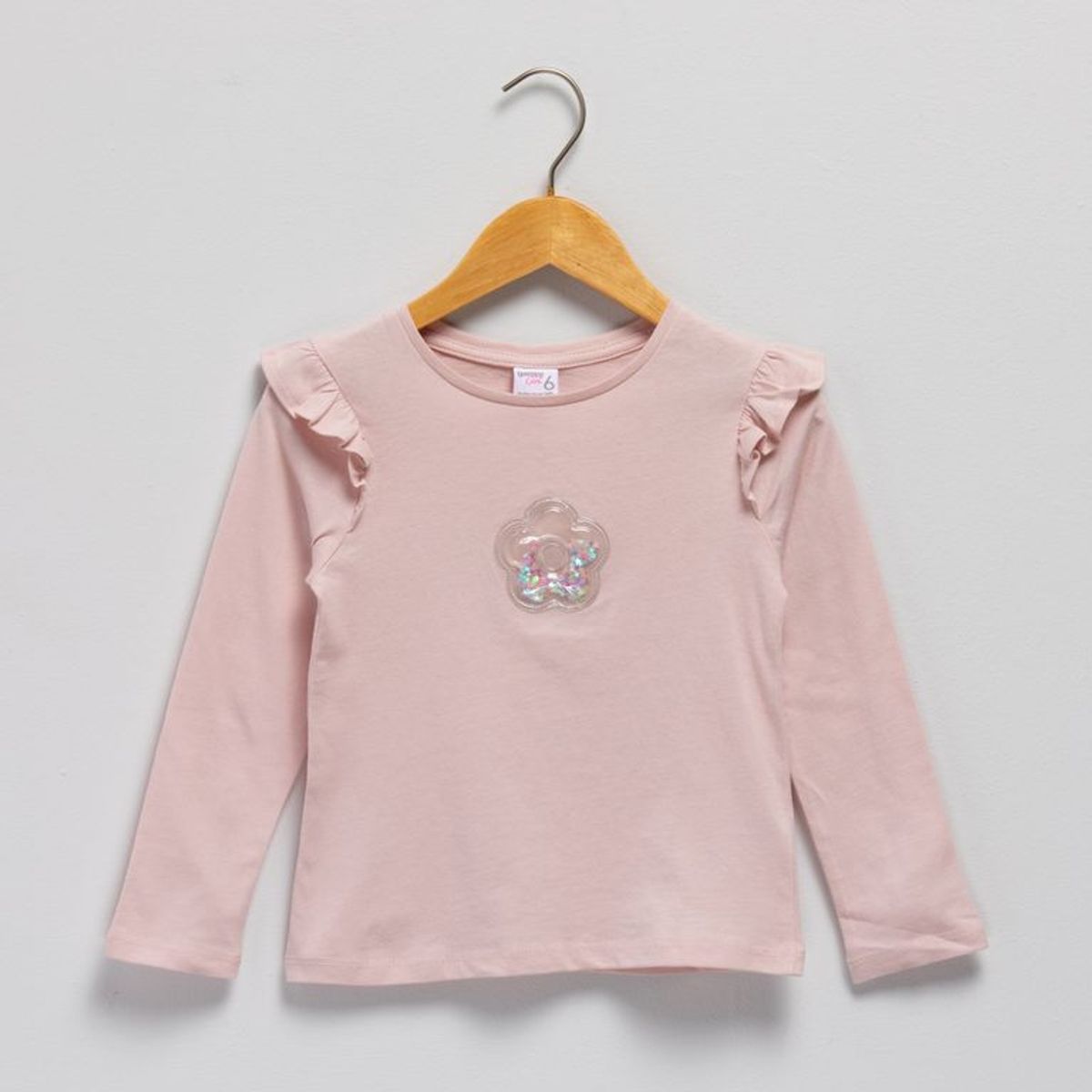 YAMP - Camiseta manga larga para Niña con Boleros de Algodón Yamp 