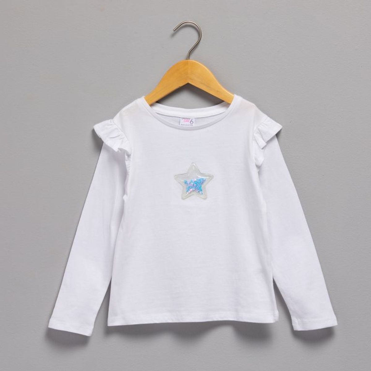 YAMP - Camiseta manga larga para Niña con Boleros de Algodón Yamp 