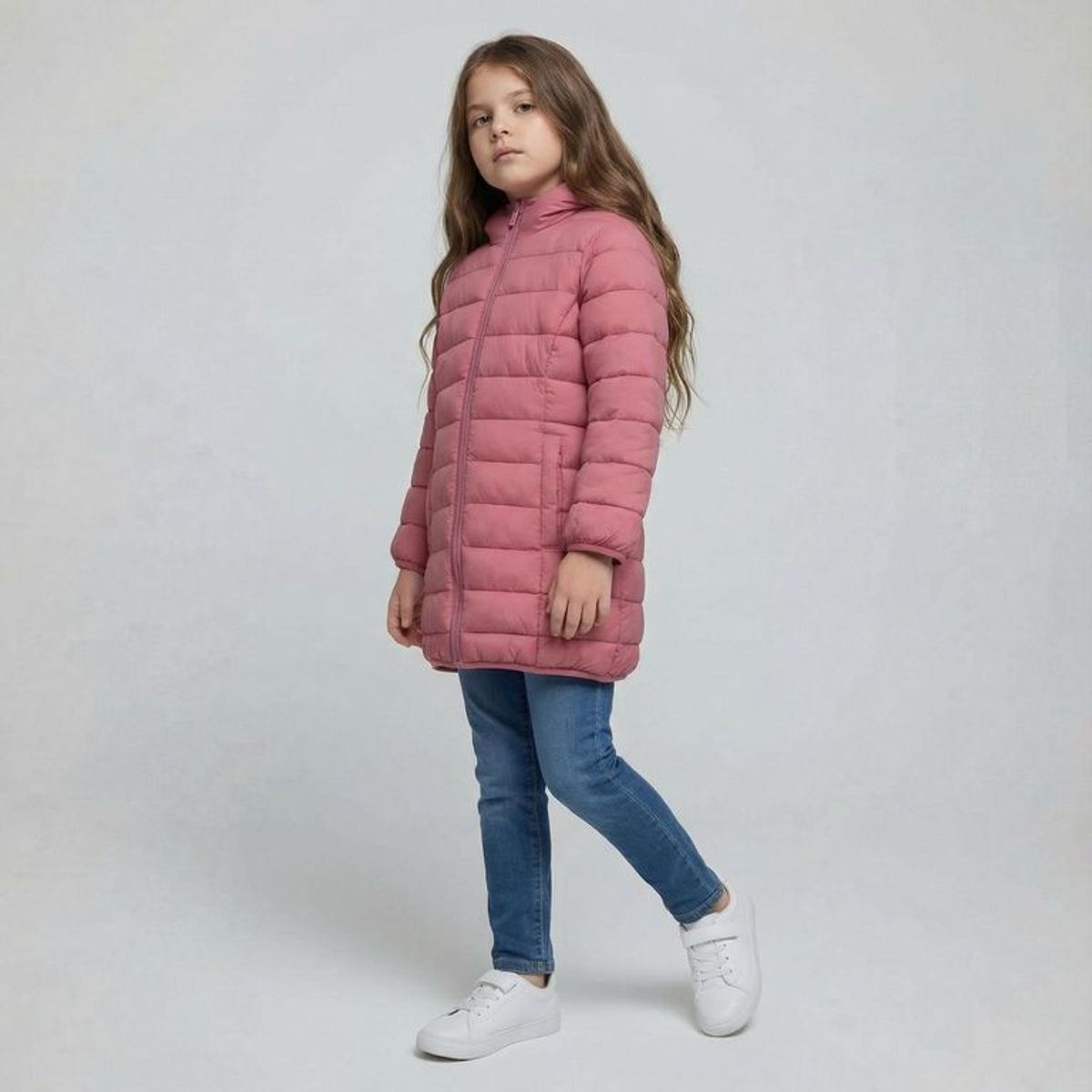 YAMP - Chaqueta Con Capucha para Niña Acolchado Yamp