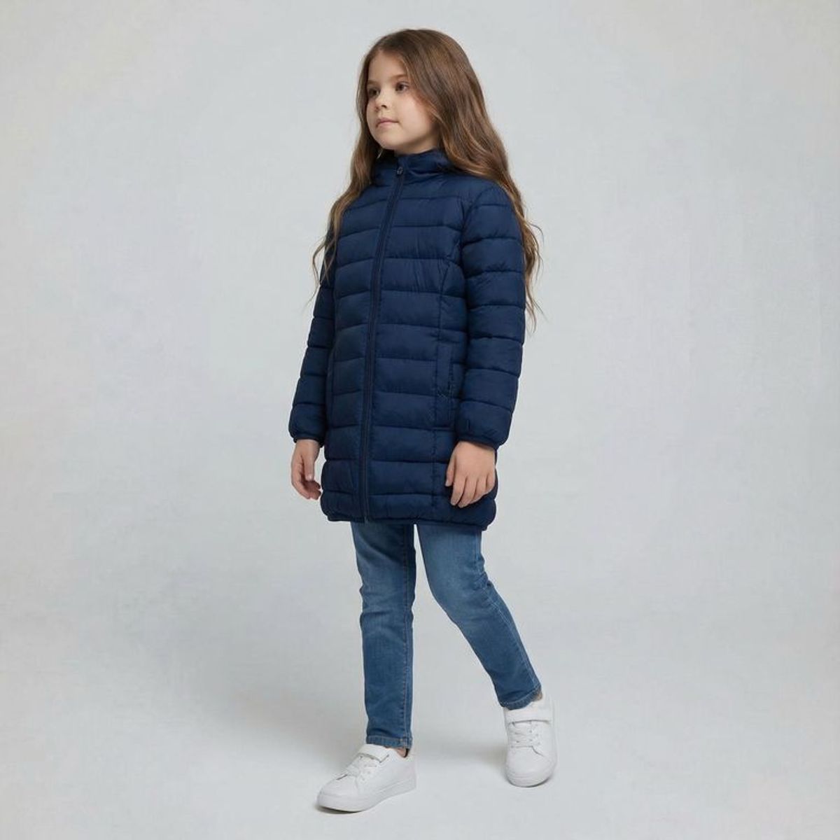 YAMP - Chaqueta Con Capucha para Niña Acolchado Yamp