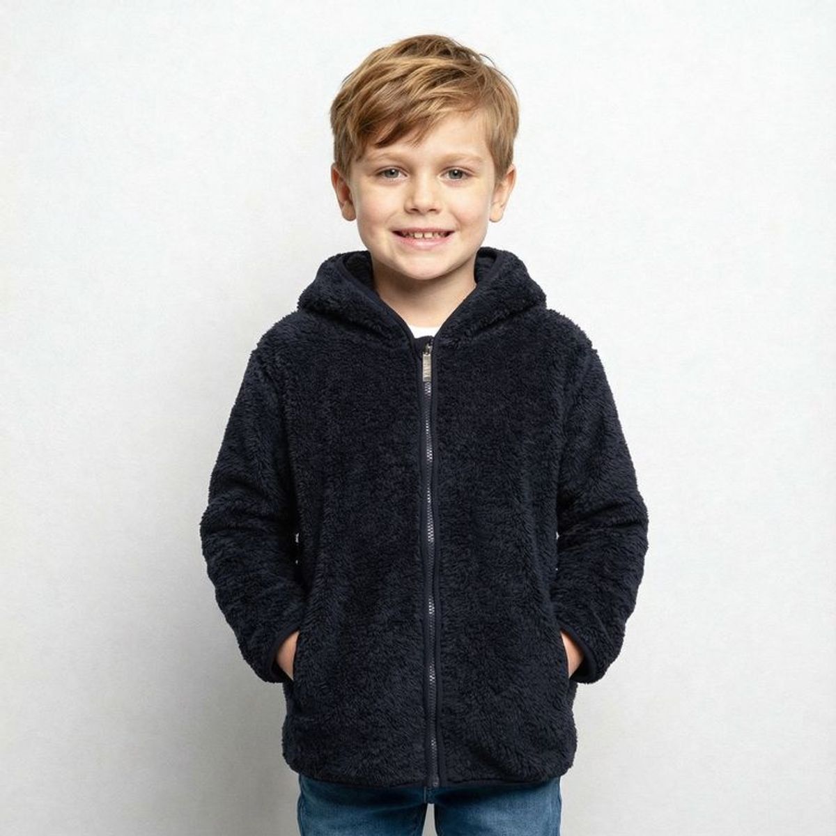 YAMP - Saco Con capucha para Niño Efecto pelo Yamp