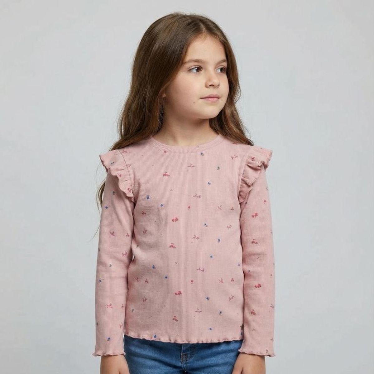 YAMP - Camiseta para Niña con Boleros Manga larga Yamp