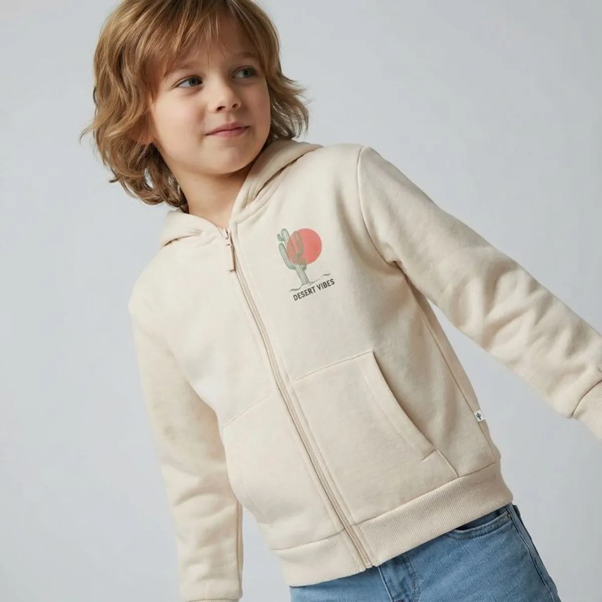 YAMP - Saco Con capucha para Niño con Estampado de Algodón Yamp