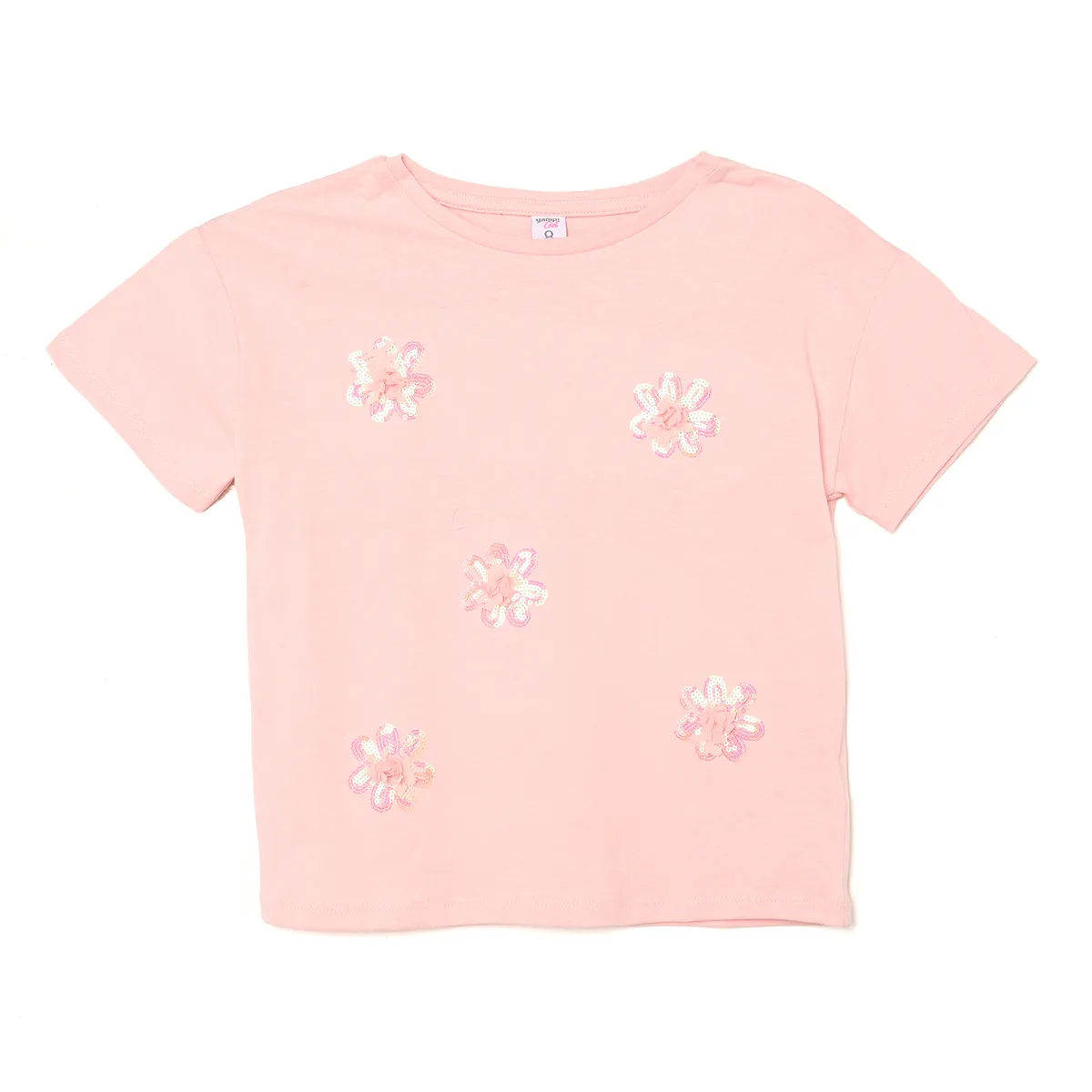 YAMP - Camiseta para Niña Manga corta de Algodón Yamp