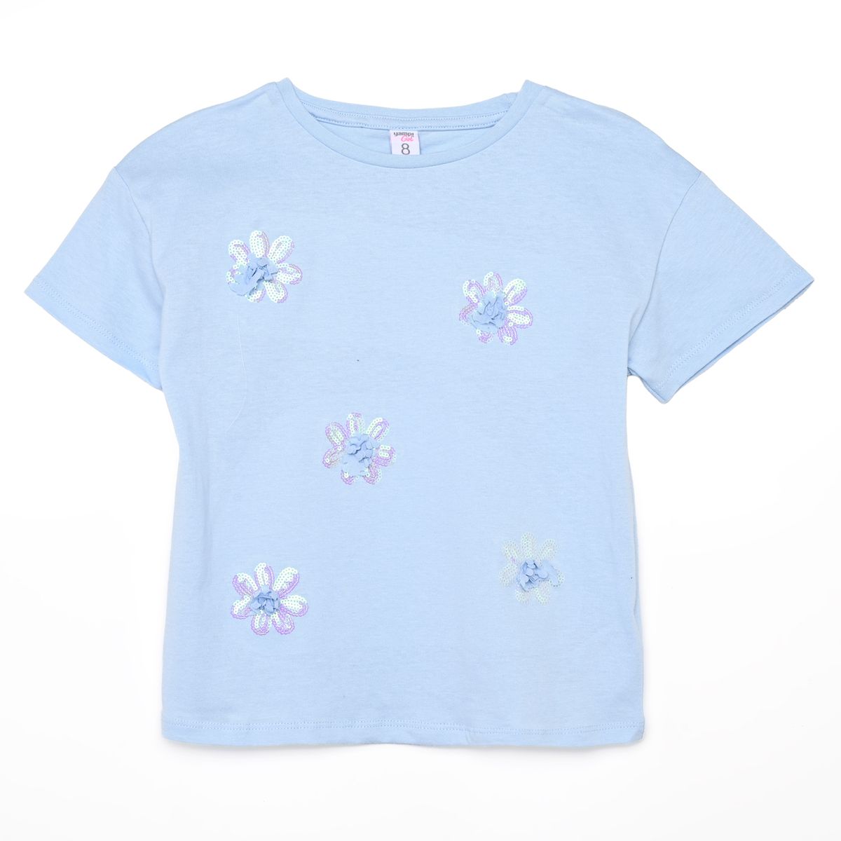 YAMP - Camiseta para Niña Manga corta de Algodón Yamp