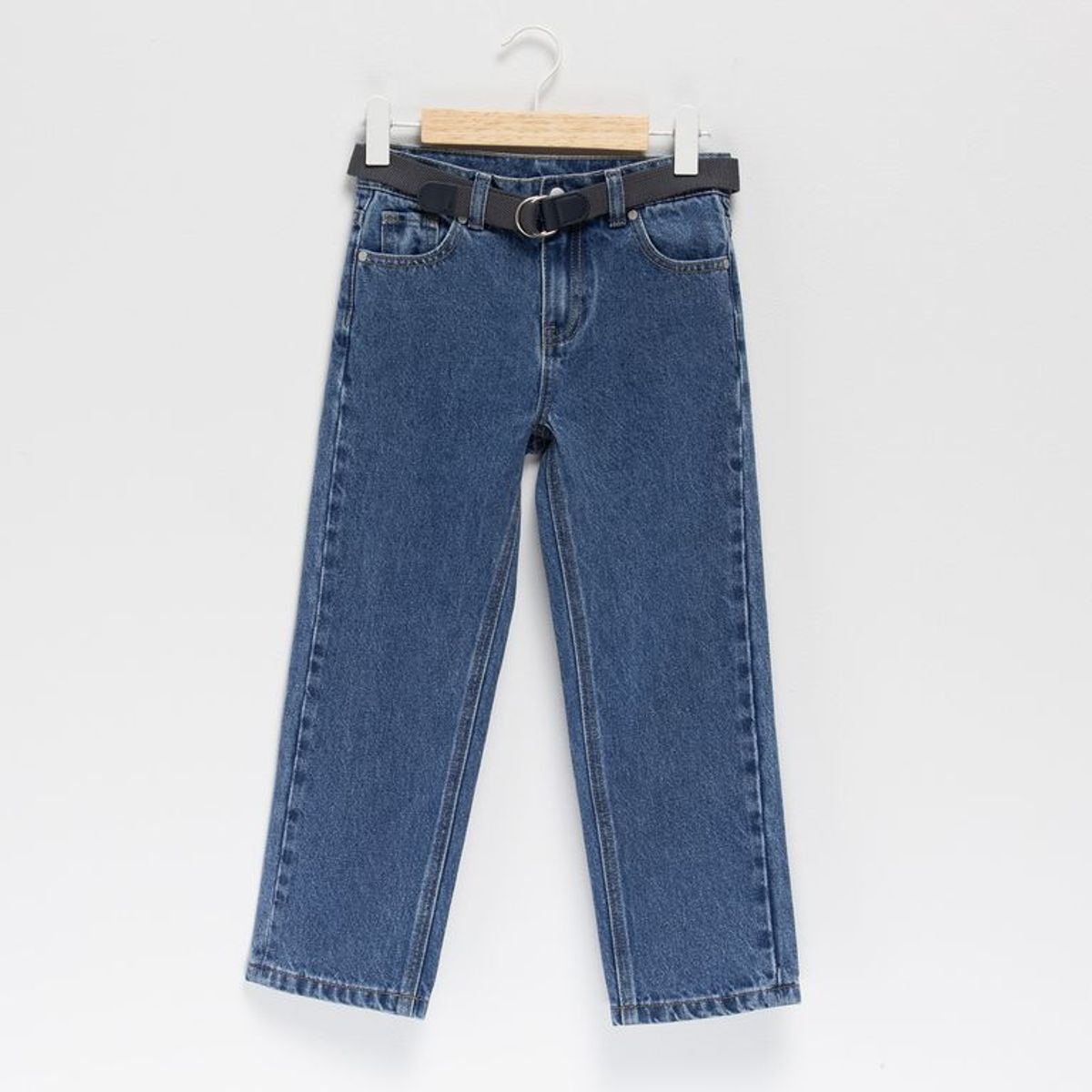 YAMP - Jean Con cinturón para Niño Denim de Algodón Yamp