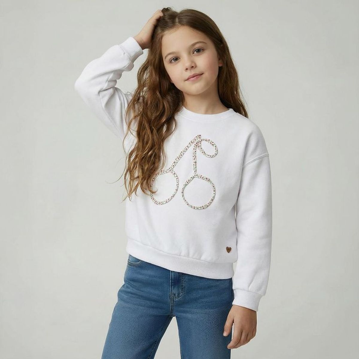 YAMP - Saco para Niña con Estampado de Algodón Yamp