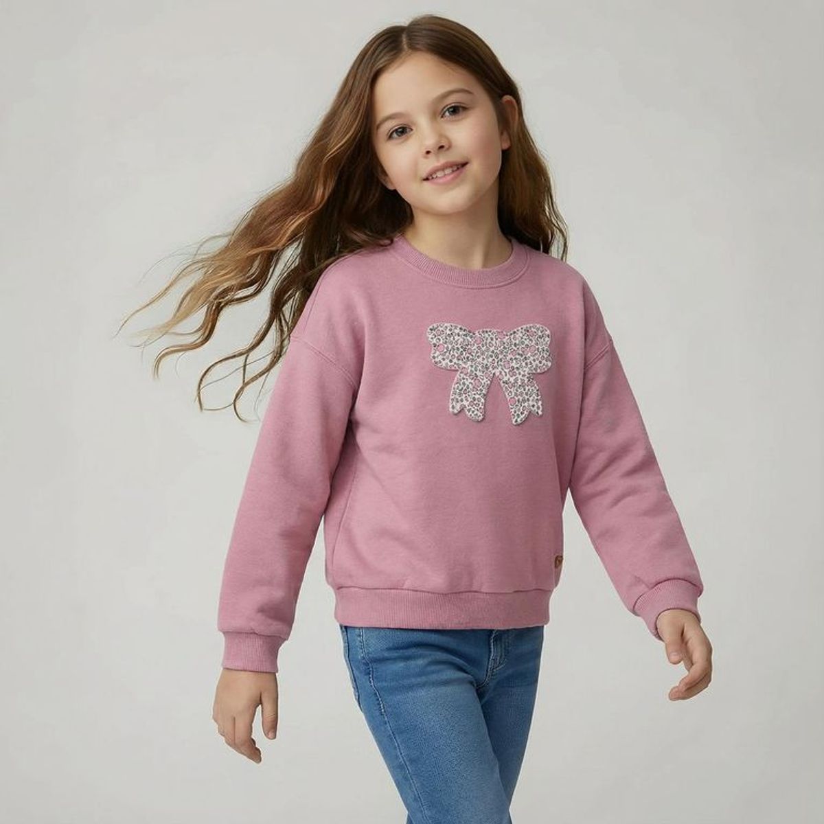 YAMP - Saco para Niña con Estampado de Algodón Yamp