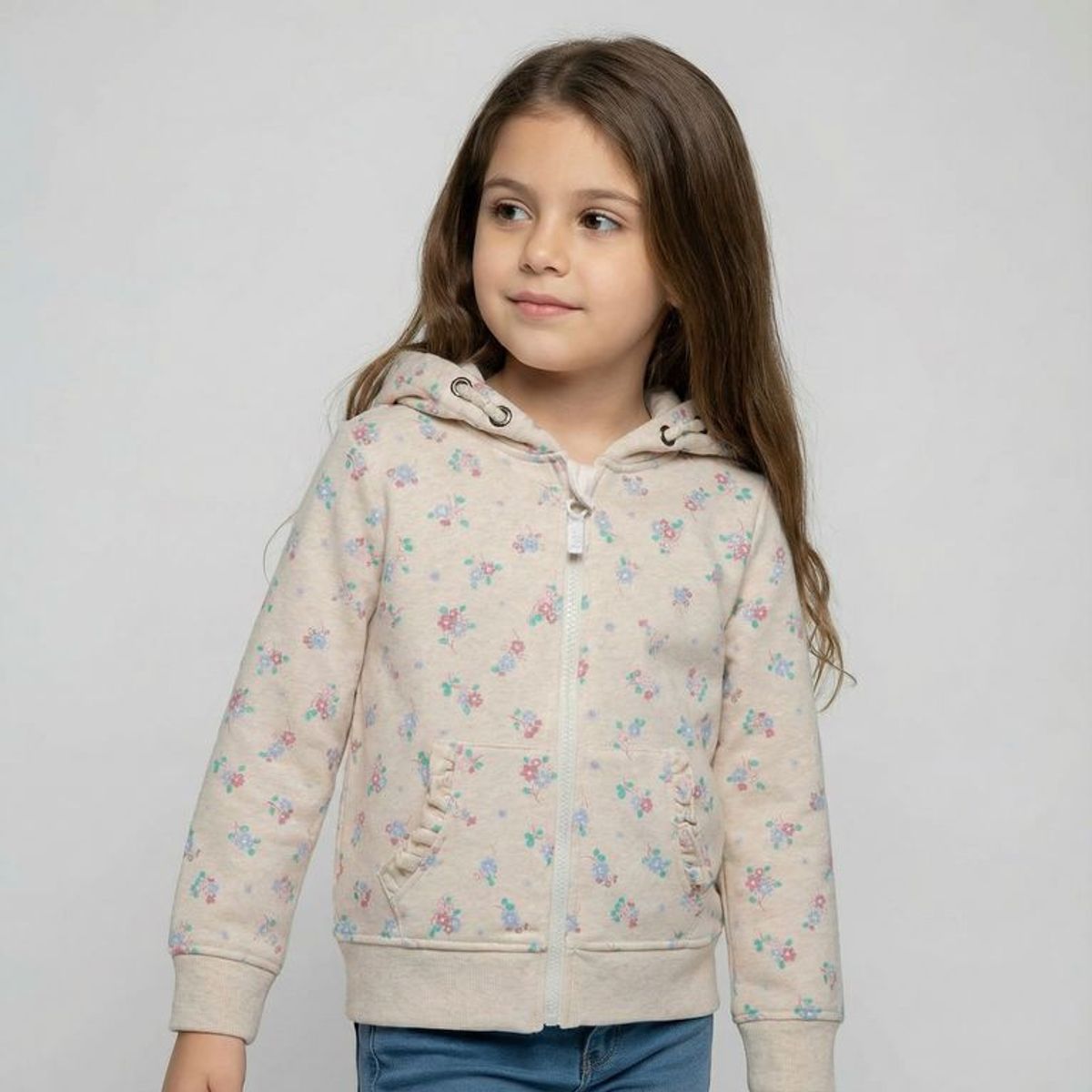 YAMP - Saco Con capucha para Niña de Algodón Yamp