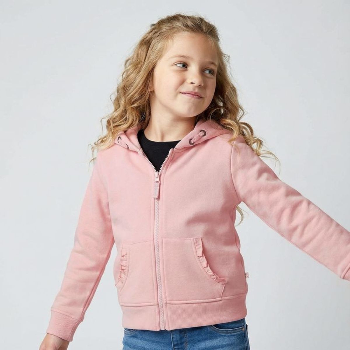 YAMP - Saco Con capucha para Niña de Algodón Yamp