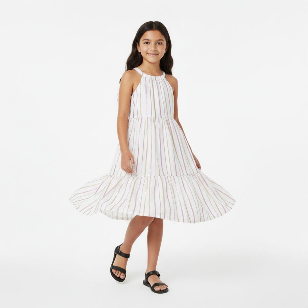 YAMP - Vestido para Niña de Algodón Yamp