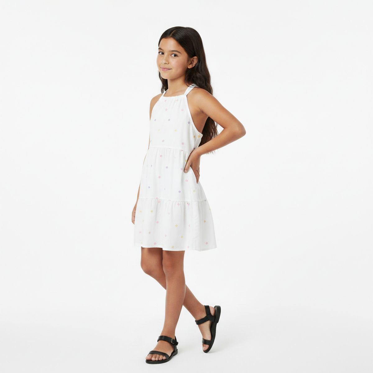 YAMP - Vestido para Niña de Algodón Yamp