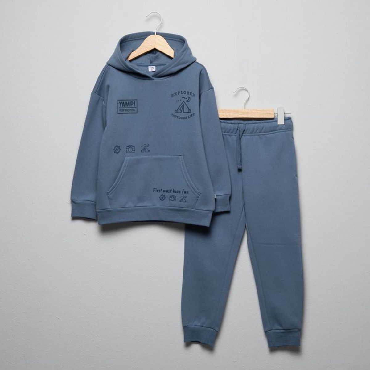 YAMP - Sets Saco con capucha + Jogger para Niño en Algodón Yamp