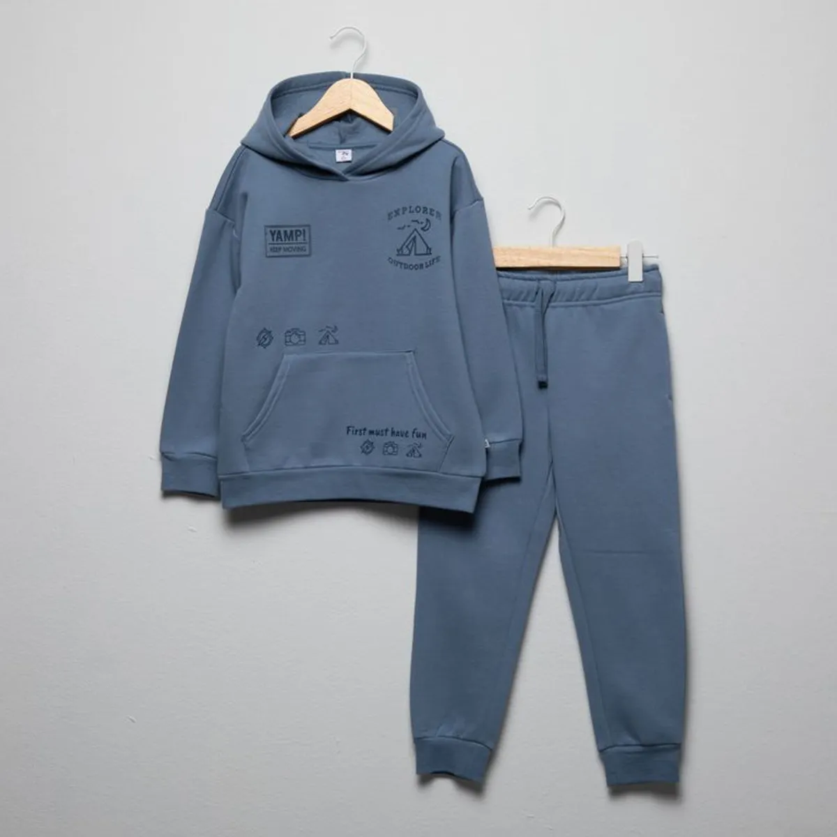 YAMP - Sets Saco con capucha + Jogger para Niño en Algodón Yamp