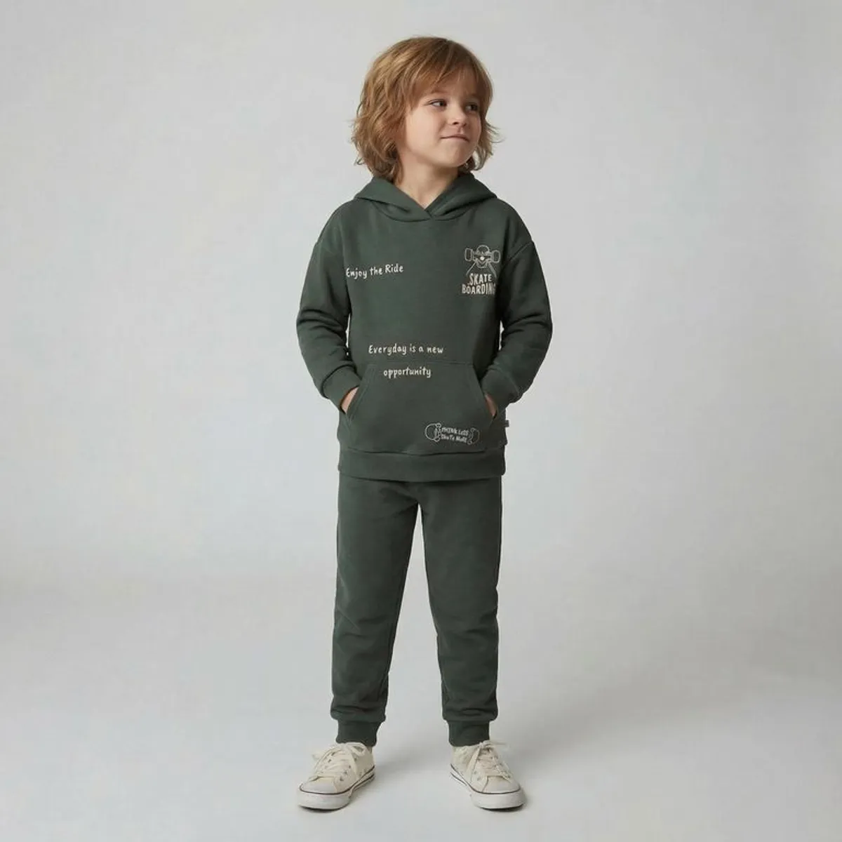 YAMP - Sets Saco con capucha + Jogger para Niño en Algodón Yamp