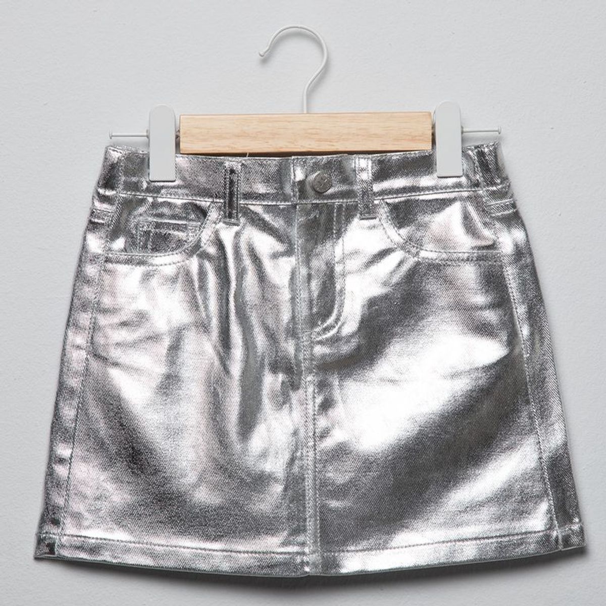 YAMP - Falda para Niña Metalizado de Algodón Yamp