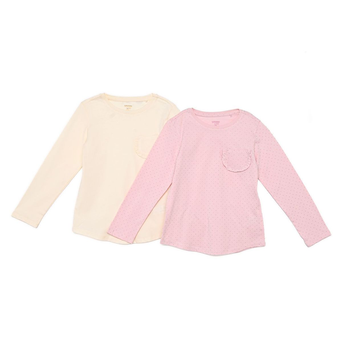 YAMP - Camiseta para Niña Pack de 2 unidades Manga larga de Algodón Yamp