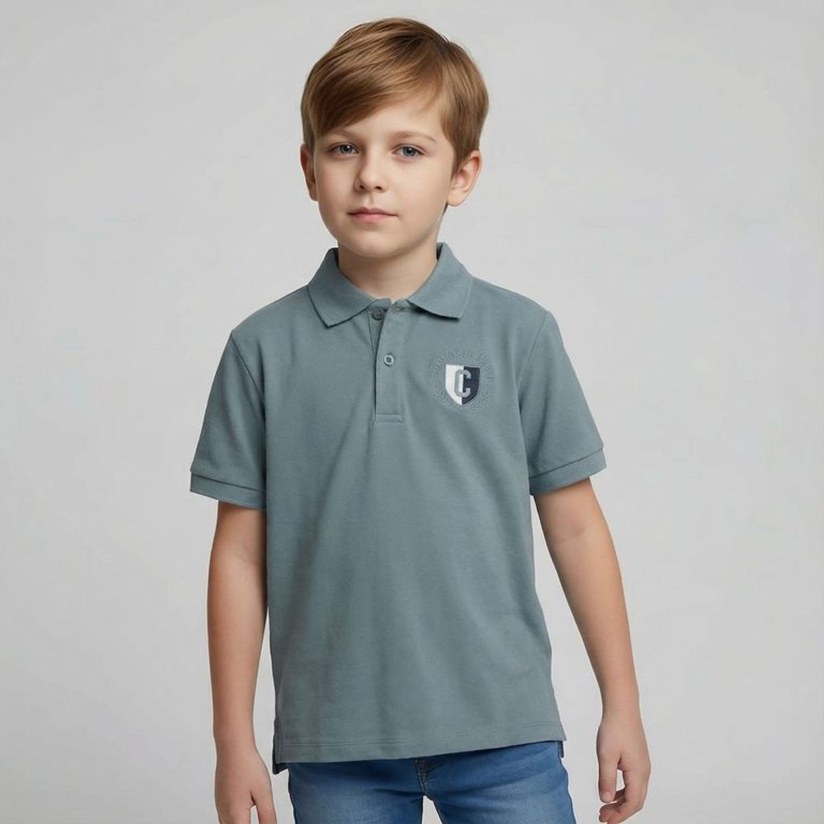 CONIGLIO - Camiseta polo para Niño con Logo Manga corta de Algodón Coniglio