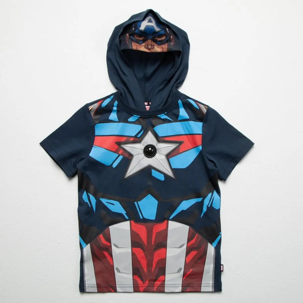 AVENGERS - Camiseta para Niño con Estampado Con capucha Manga corta de Algodón Avengers