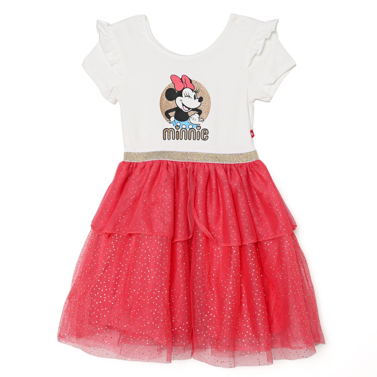 MINNIE - Vestido para Niña con Estampado Tutu Manga corta de Algodón Minnie
