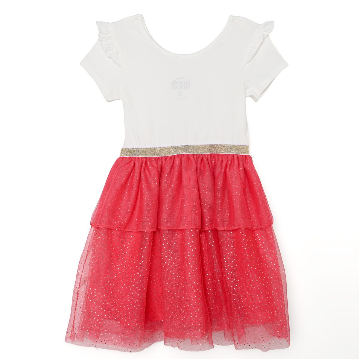 MINNIE - Vestido para Niña con Estampado Tutu Manga corta de Algodón Minnie