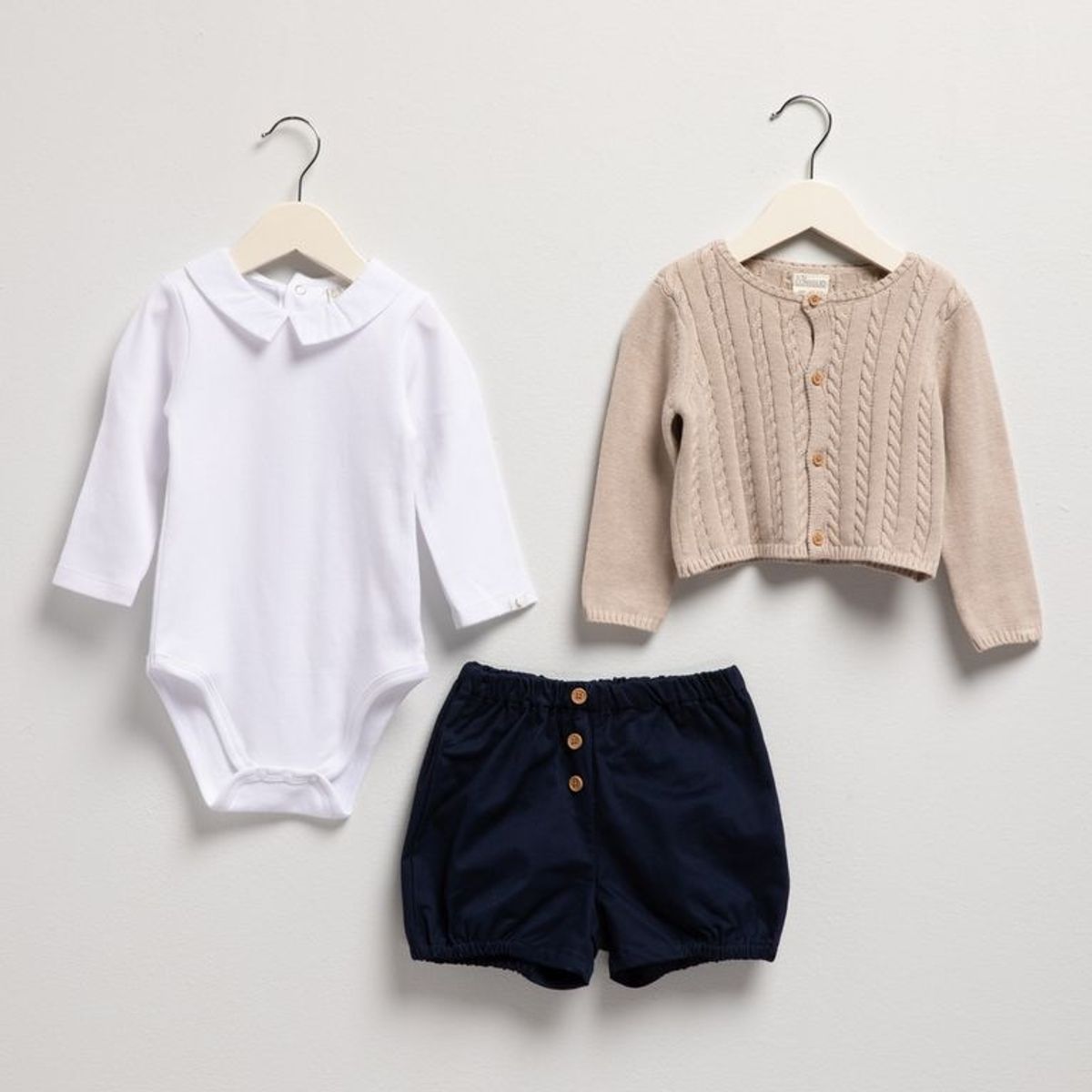 CONIGLIO - Sets Body manga larga + Saco + Short para Bebé niño en Algodón Coniglio