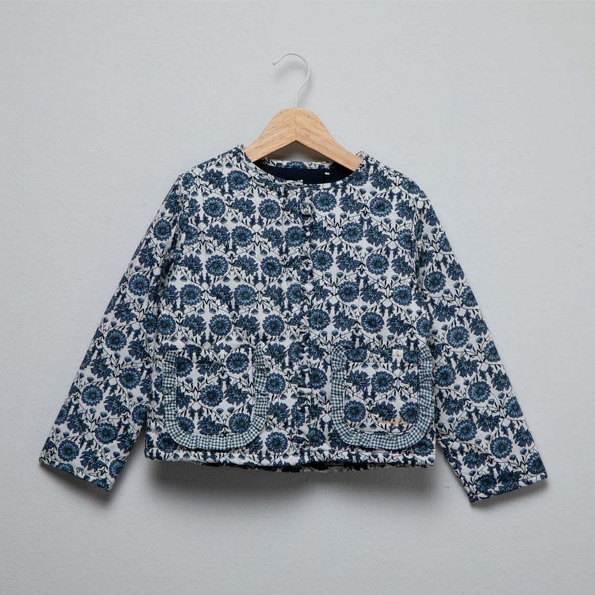 CONIGLIO - Chaqueta para Niña con Flores de Algodón Coniglio