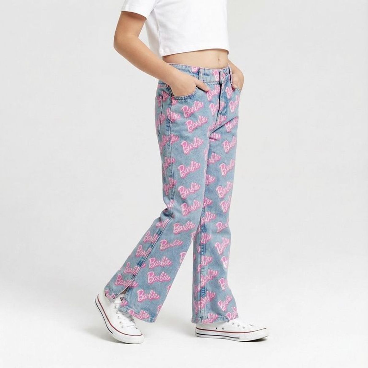 BARBIE - Jean para Niña de Algodón Barbie