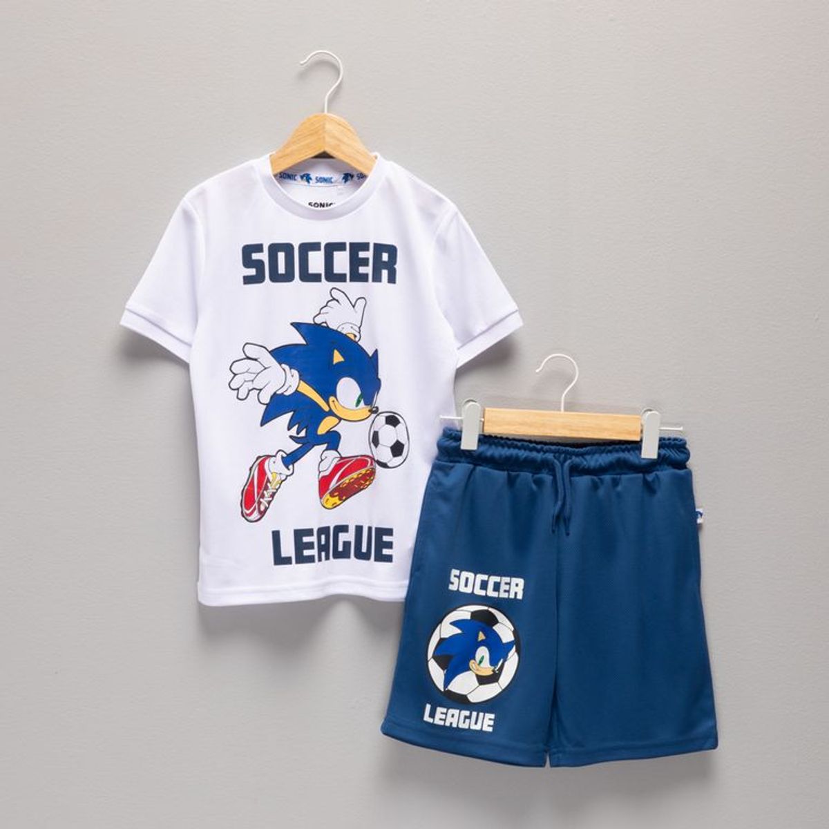 SONIC - Set Camiseta manga corta + Pantaloneta para Niño Sonic