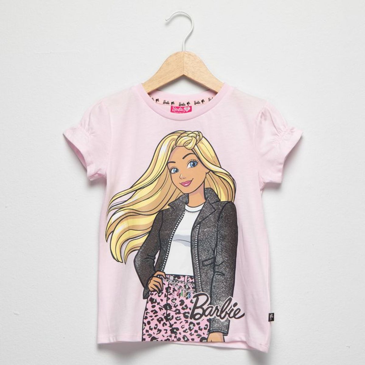 BARBIE - Camiseta para Niña con Estampado de Algodón Barbie