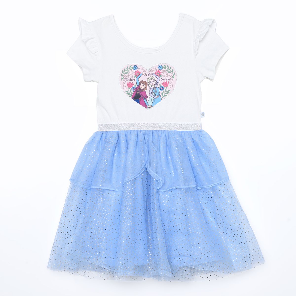FROZEN - Vestido para Niña con Estampado Tutu Frozen Manga corta de Algodón Frozen