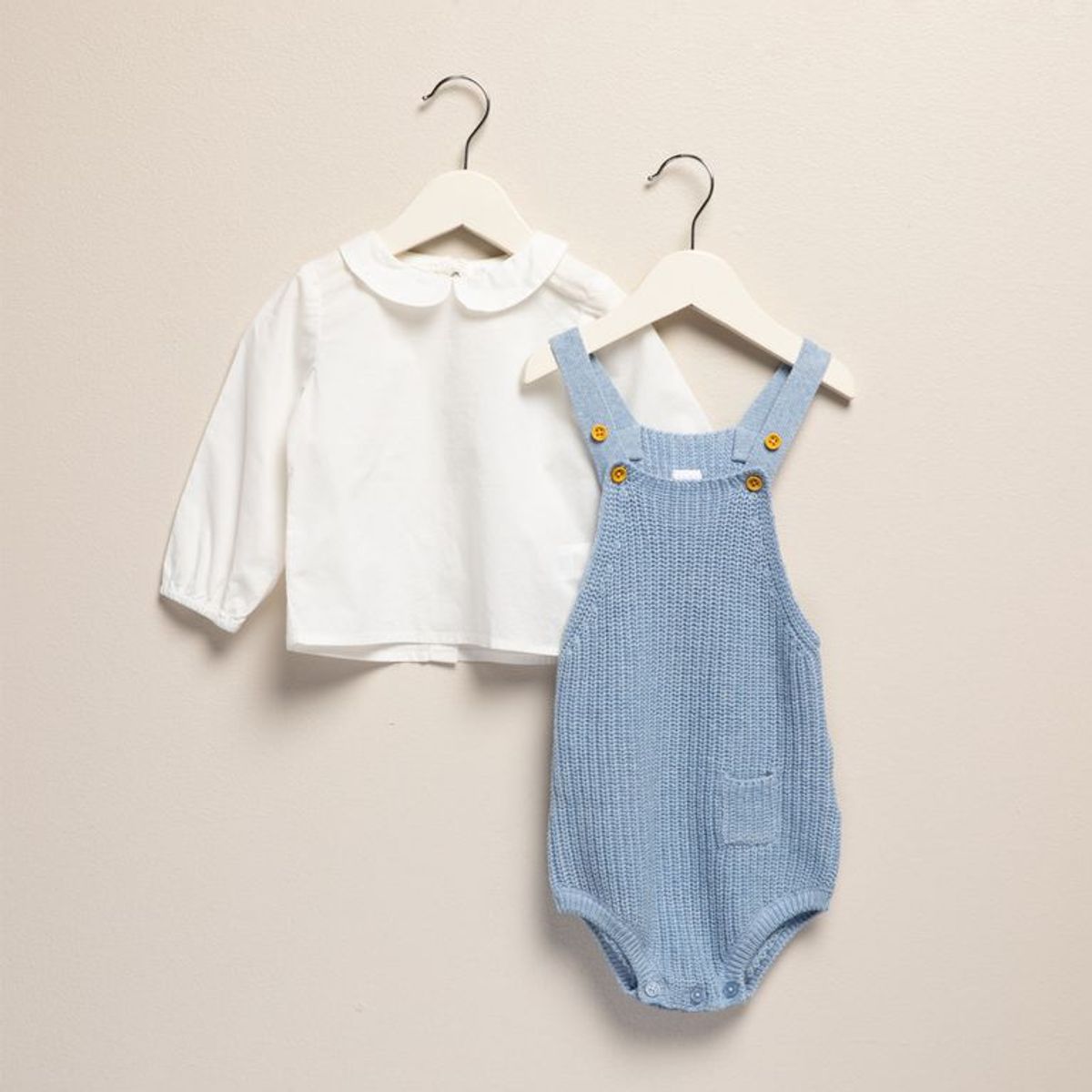 YAMP - Set Enterizo + Camisa manga larga para Bebé niño de Algodón Yamp