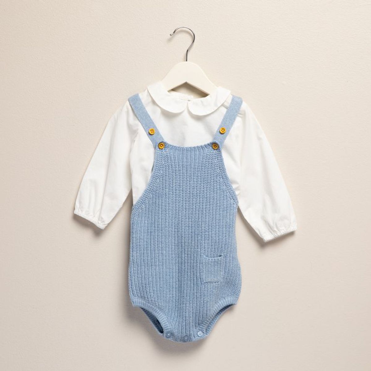 YAMP - Set Enterizo + Camisa manga larga para Bebé niño de Algodón Yamp