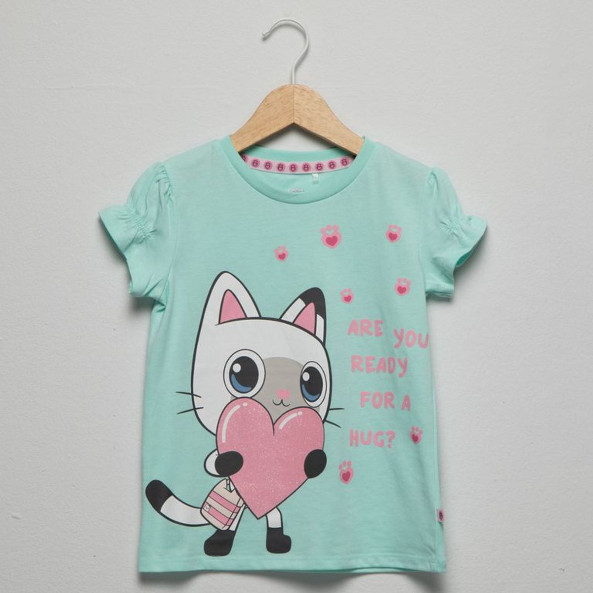 GABBYS DOLLHOUSE - Camiseta para Niña con Estampado Manga corta de Algodón Gabby'S Doll House