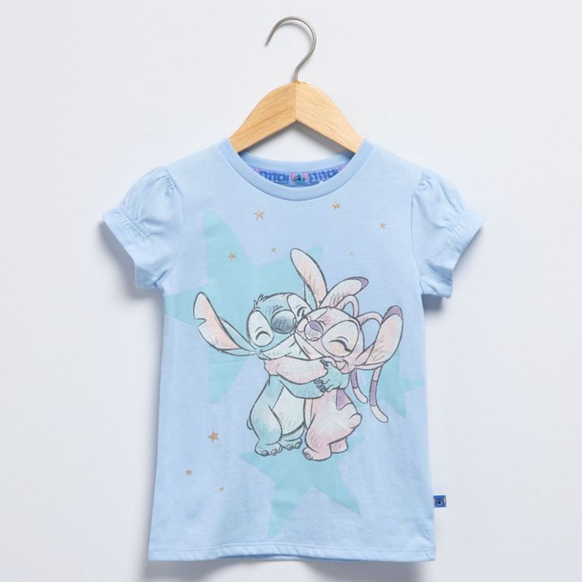 LILO & STITCH - Camiseta para Niña con Estampado de Algodón LILO & STITCH