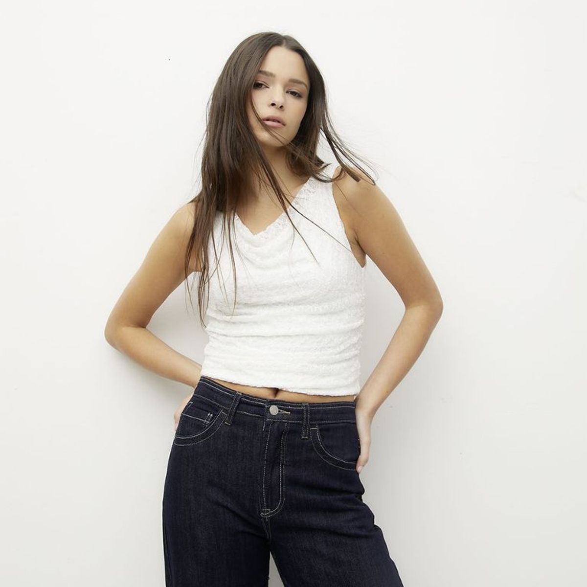 SYBILLA - Blusa Mujer Encaje Sybilla