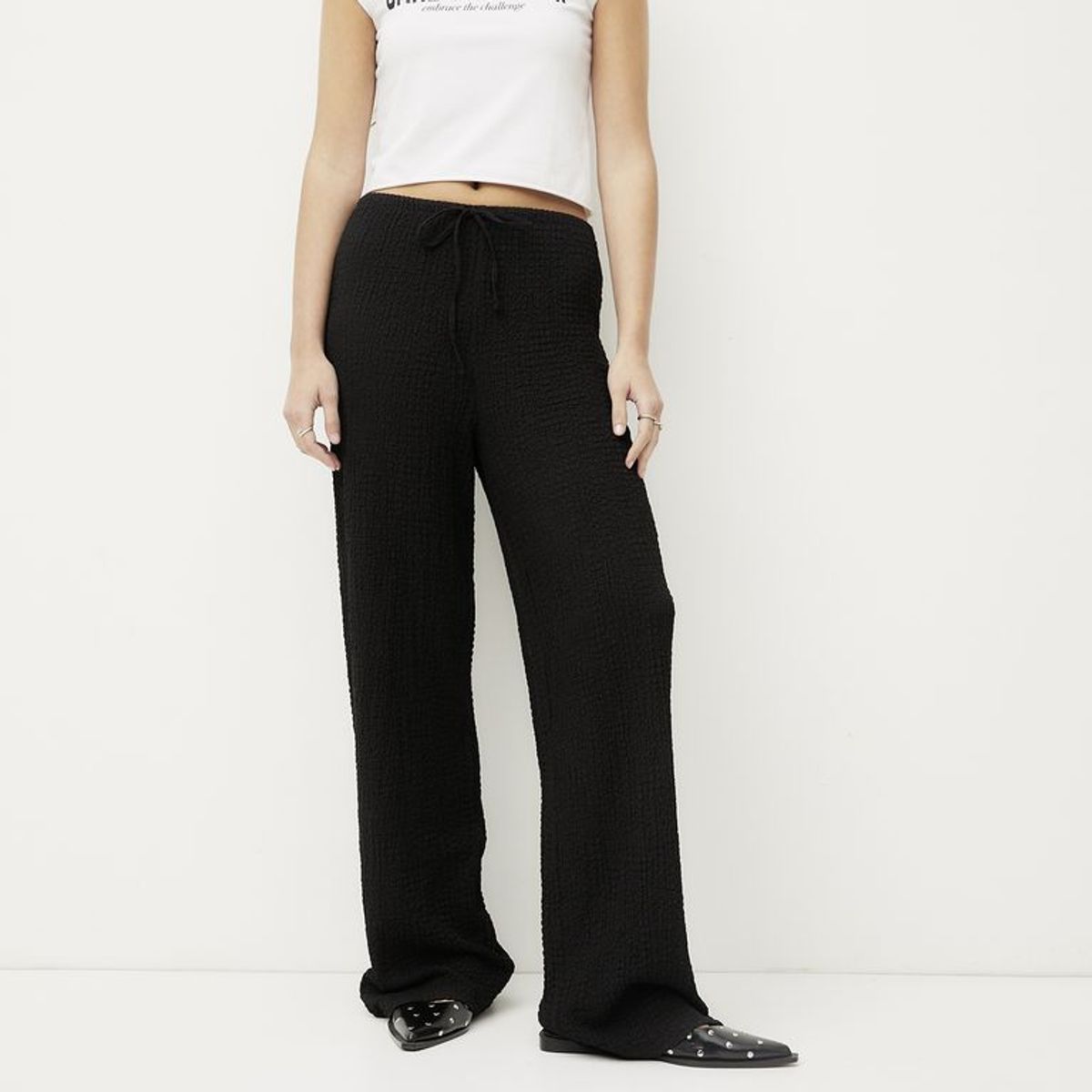 SYBILLA - Pantalón Wide leg Mujer Tiro medio Sybilla
