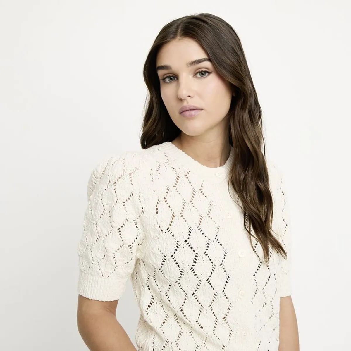 SYBILLA - Cardigan Mujer Tejido de Algodón Sybilla