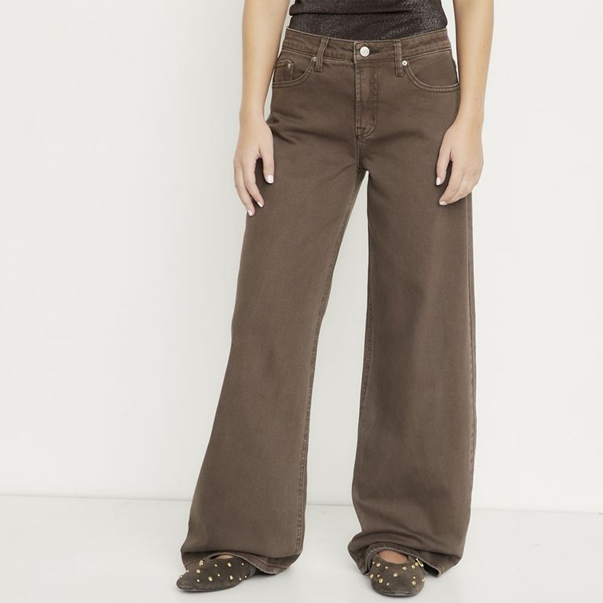 SYBILLA - Jean Wide leg Tiro medio Mujer Sybilla