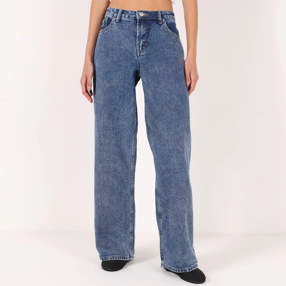 SYBILLA - Jean Wide leg Tiro medio Mujer Sybilla