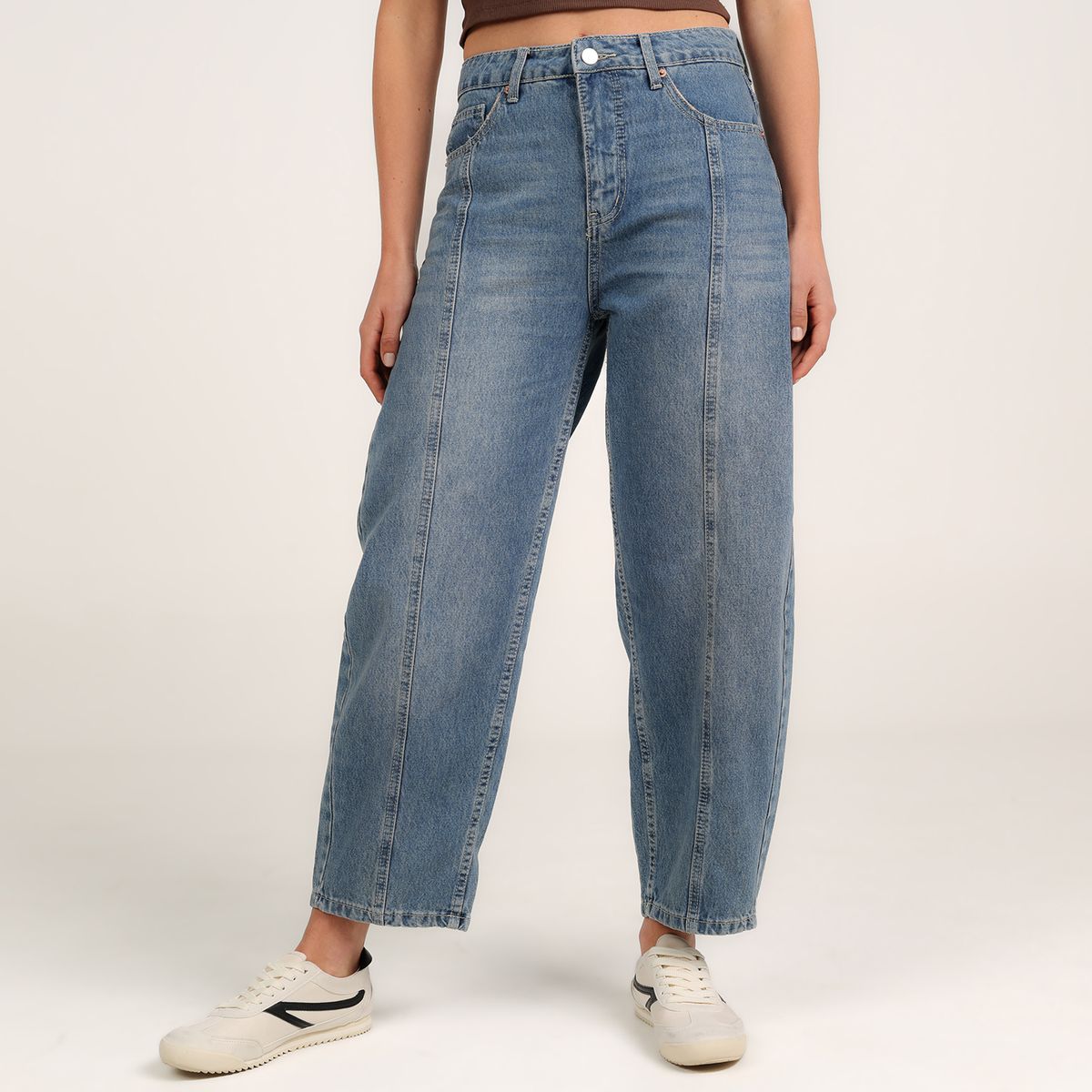 SYBILLA - Jean Balloon Mujer Tiro alto Sybilla