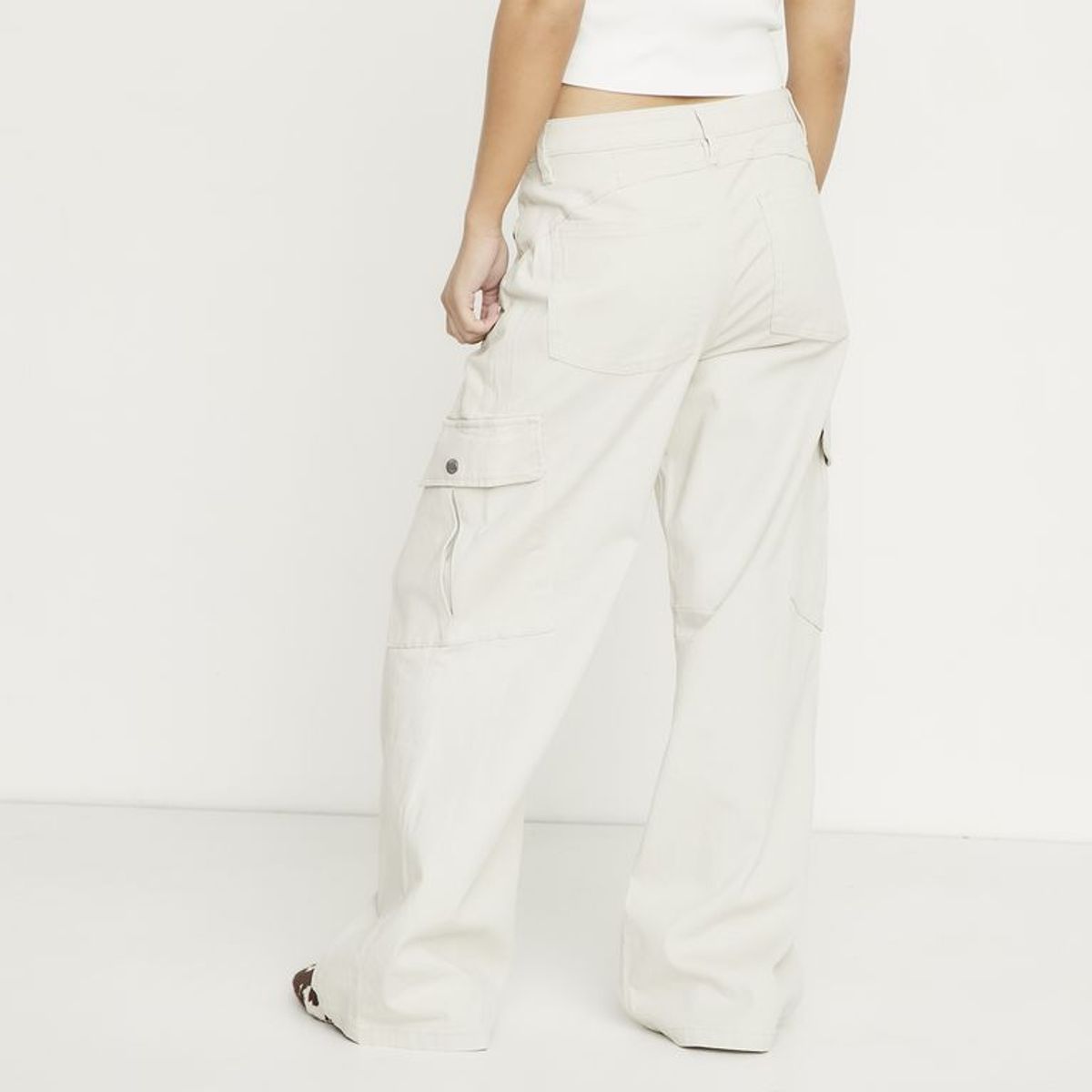SYBILLA - Pantalón Cargo Tiro medio Mujer Sybilla