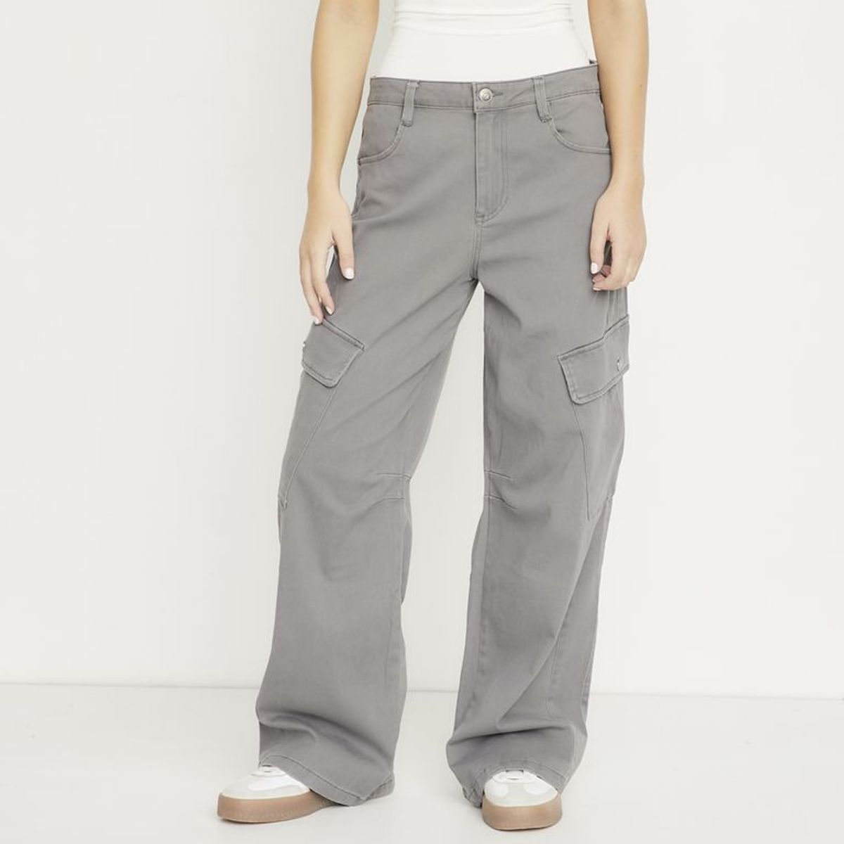 SYBILLA - Pantalón Cargo Tiro medio Mujer Sybilla