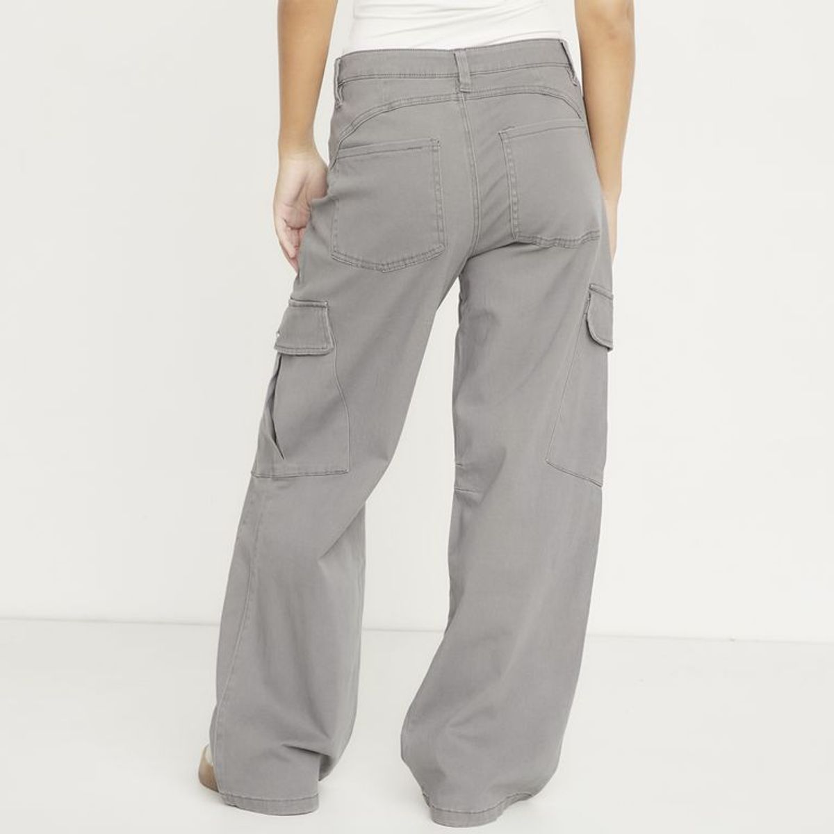SYBILLA - Pantalón Cargo Tiro medio Mujer Sybilla