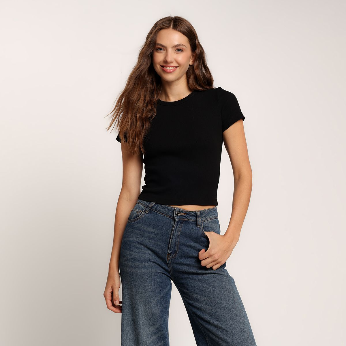 SYBILLA - Camiseta Mujer Manga corta de Algodón Sybilla