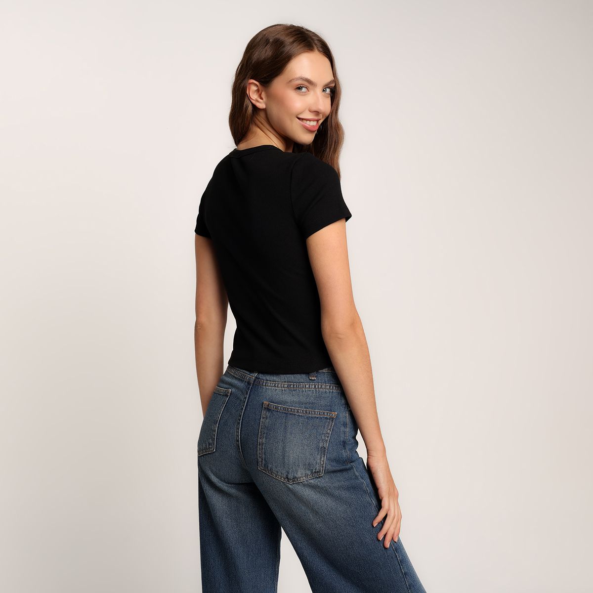 SYBILLA - Camiseta Mujer Manga corta de Algodón Sybilla