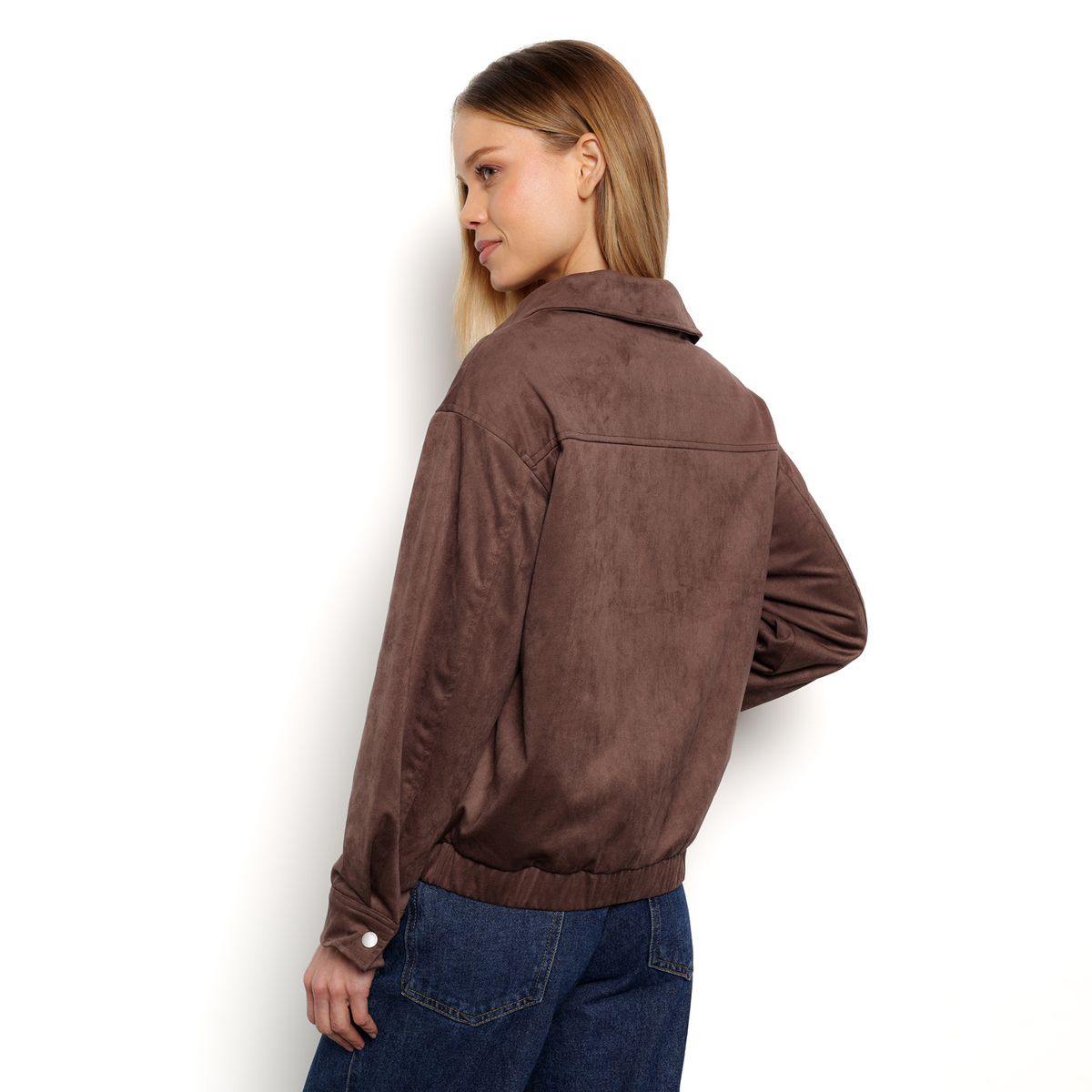 DENIMLAB - Chaqueta Mujer Efecto cuero Denimlab