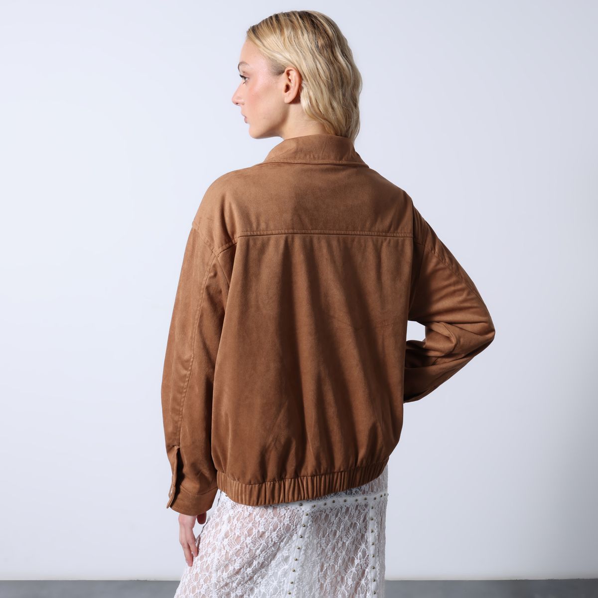 DENIMLAB - Chaqueta Mujer Efecto cuero Denimlab